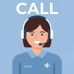 Create a Call Center app icon: a headset-wearing agent on a blue background